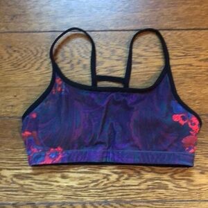 Fabletics Floral Racerback Performance Sports Bra